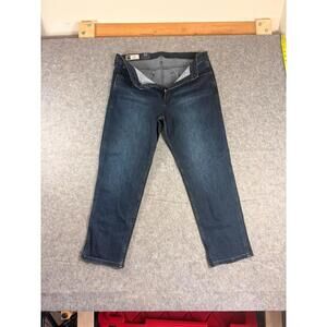 Gap Womens High Rise Cigarette Jeans Size 33 Blue Stretch Denim NEW